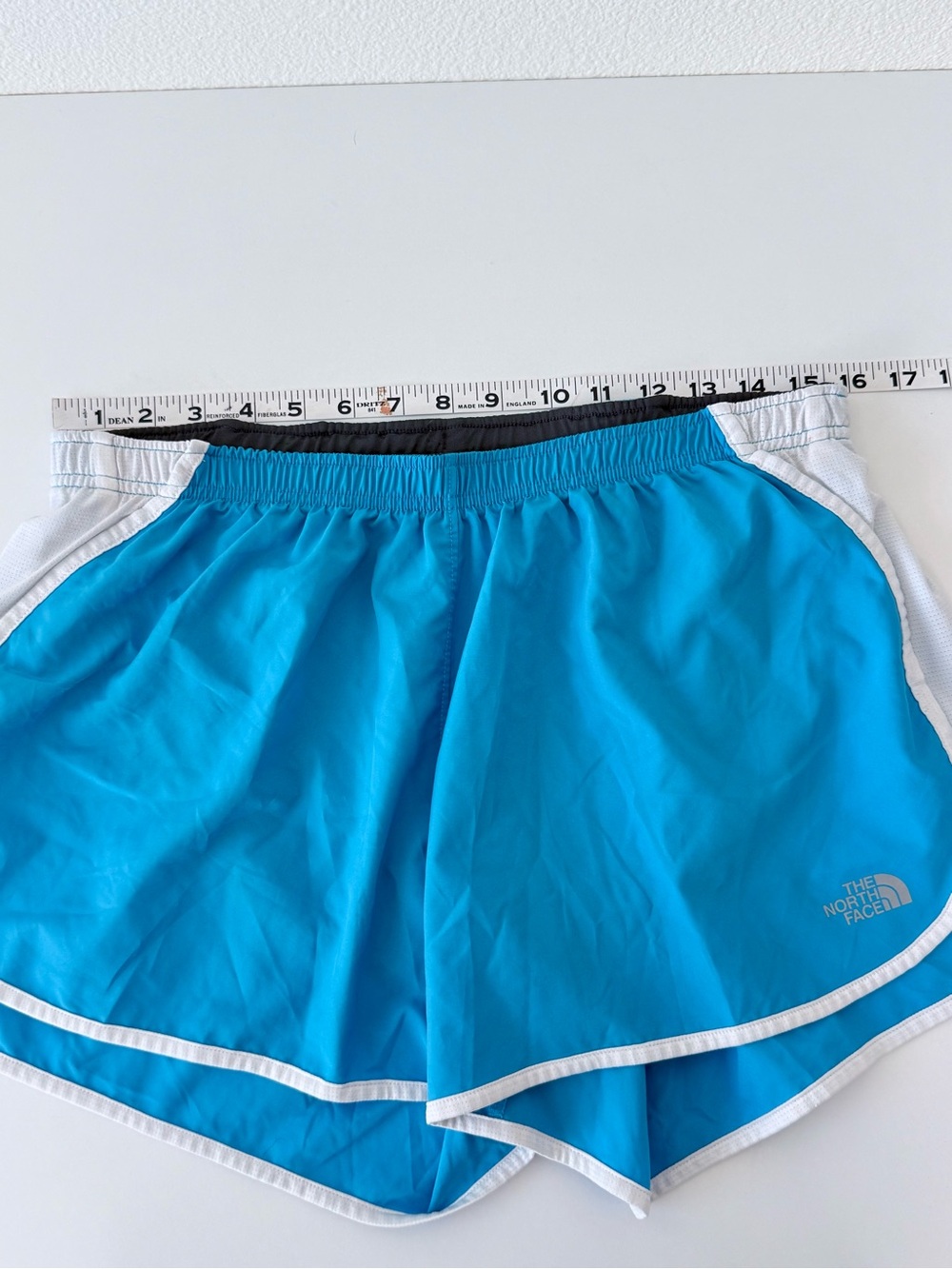 The North Face Women’s Flight Series Running Shorts Blue White Trim -Size Large - Picture 11 of 13